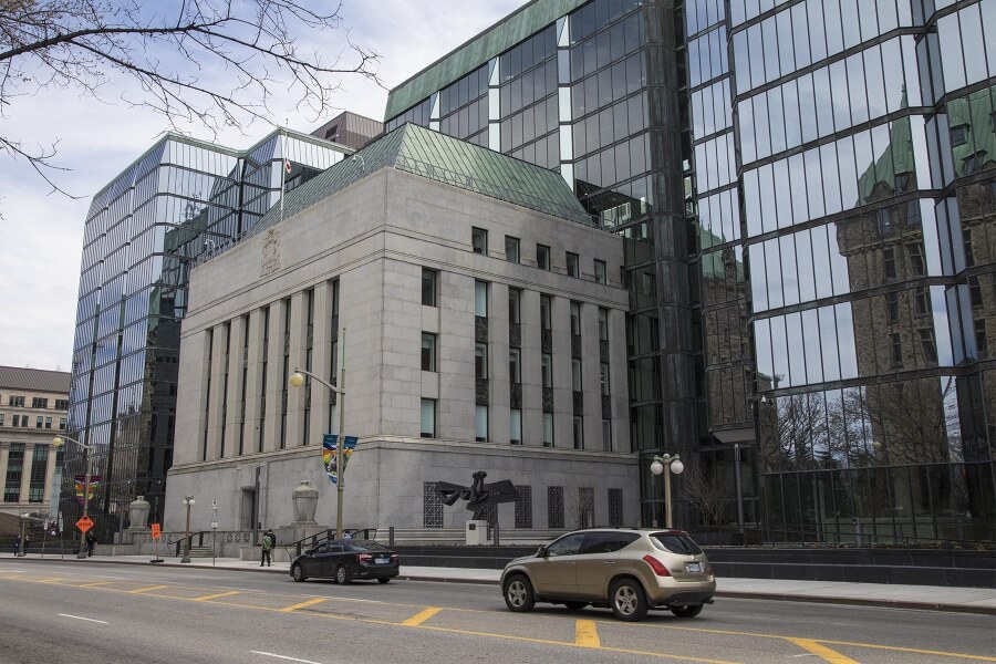 Sede do Banco Central do Canadá localizada em Ottawa